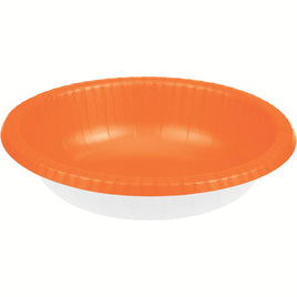 ORANGE PAPER BOWLS 20 CT/