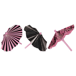 Day in Paris Parasol Decorations 3 ct.
