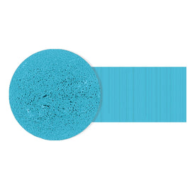 Solid Roll Crepe - Carribean Blue