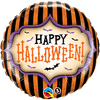 18" Halloween Stripes Foil Balloon