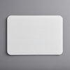13 3/4" X 9 3/4" White Corrugated Grease-Resistant Quarter Sheet Cake Pad