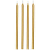 Gold Birthday Candles 5" 12ct