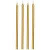 Gold Birthday Candles 5" 12ct