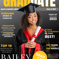 Grad Magazine Easel Sign 24" X 36"