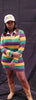 Mardi Gras Rugby Stripe Dress