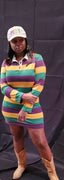 Mardi Gras Rugby Stripe Dress