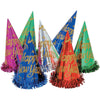 Glittered Foil Hat w/Tinsel 1 ct.
