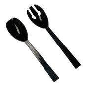 9.5" Serving Fork & Spoon Sets - Black 12 Ct.