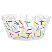 Pink Sprinkles 10 Plastic Serving Bowl"
