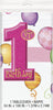 First Birthday Pink Tablecover 1 ct.