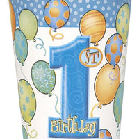 9 oz. First Birthday Blue Cups 8 ct 