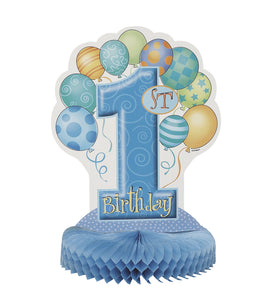 First Birthday Blue Centerpiece 1 ct.