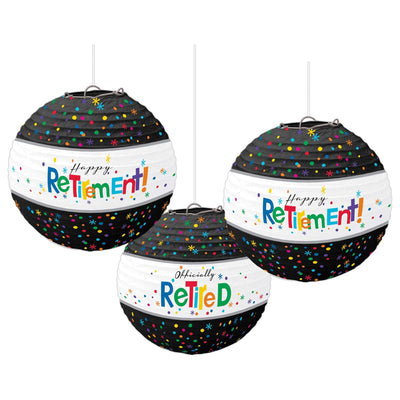 Officially Retired Printed Paper Lanterns 3 ct.