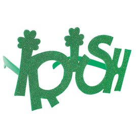 St. Patrick's Day Shaped Glasses - Glitter