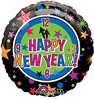 18" Happy New Year Clock