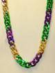 34.5 Purple, Green and Gold Link Chain