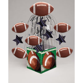 FOOTBALL FOIL CASCADE CENTERPIECE 1 CT.