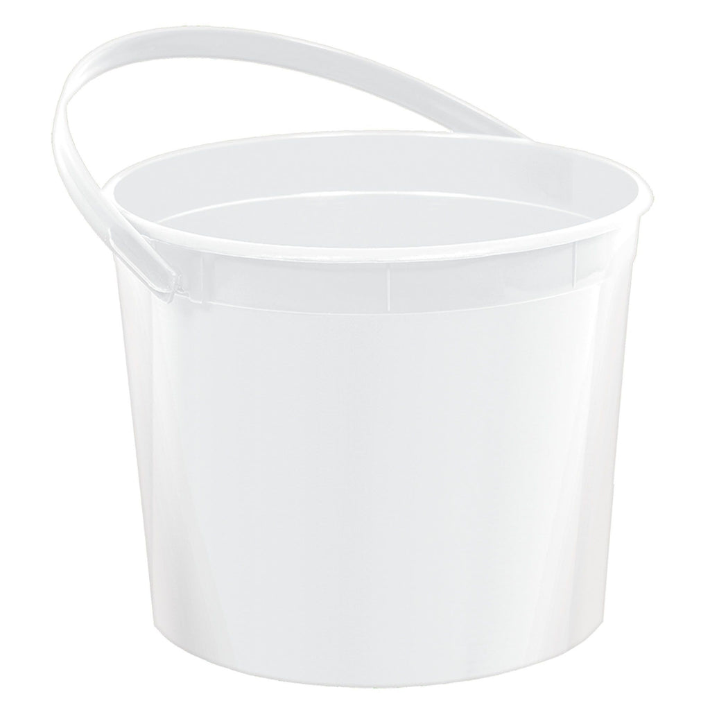 WHITE PLASTIC BUCKET  1 CT. 