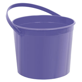 PURPLE PLASTIC BUCKET WITH HANDLE  1 CT. 