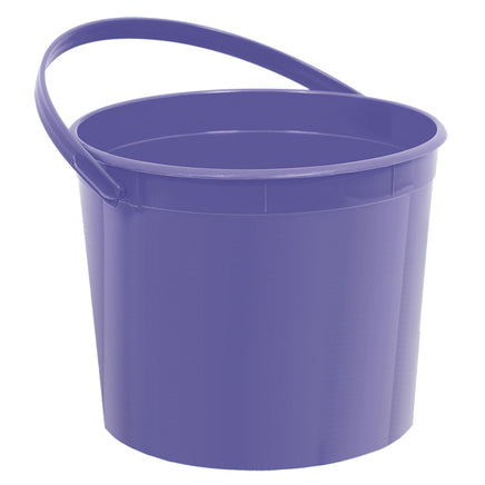 PURPLE PLASTIC BUCKET WITH HANDLE  1 CT. 