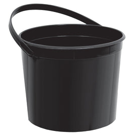 BLACK PLASTIC BUCKET  1 CT.
