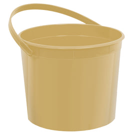 GOLD PLASTIC BUCKET  1 CT. 