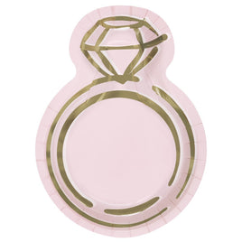 Ring Shaped 9.25 Plates  8ct - Foil Stamping"