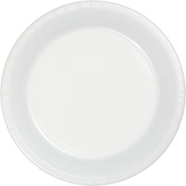 10" WHITE PLASTIC PLATES 20 CT.