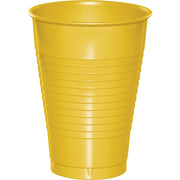 12 oz School Bus Yellow Plastic Cups 20 ct 