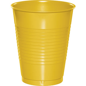 16oz. School Bus Yellow Plastic Cups 20 ct.