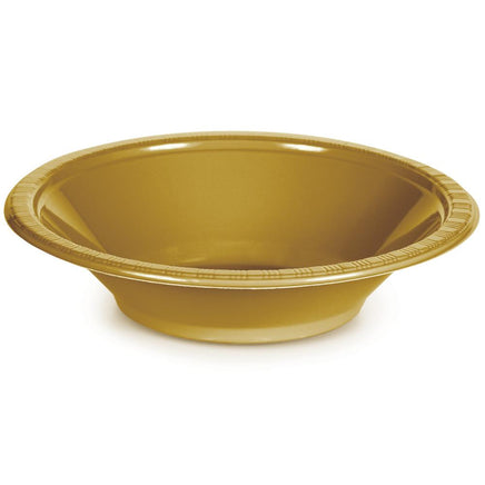 Glittering Gold Plastic Bowl  20 ct.
