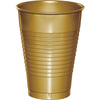 12 oz Glittering Gold Plastic Cups 20ct