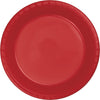7 in. Classic Red Plastic Dessert Plates 20 ct. 