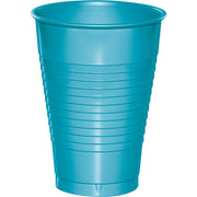 12 OZ. BERMUDA BLUE  PLASTIC CUPS 20 CT. 