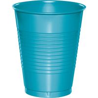16oz. Bermuda Blue Plastic Cups 20 ct.
