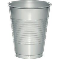 16oz. Shimmering Silver Plastic Cups 20 ct.