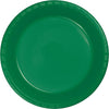 9 in. Emerald Green Lunch Plastic Plates 20 ct. 
