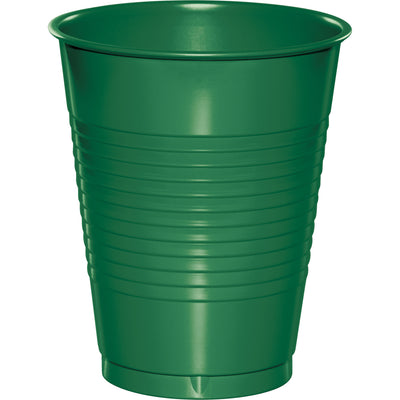 Emerald Green Plastic Cups 20 ct.