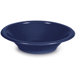NAVY PLASTIC  BOWLS 20 CT.