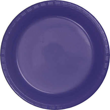 9 in Purple Plastic Lunch Plates 20 ct