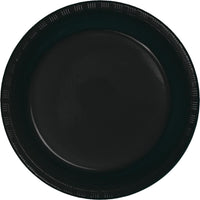 7 in. Black Paper Dessert Plates 20 ct