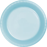 PASTEL BLUE PLASTIC LUNCH PLATES 20 CT. 