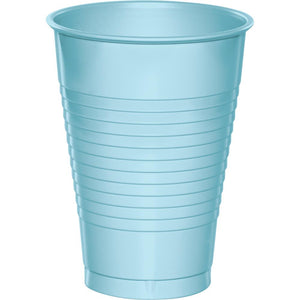 12 OZ. PASTEL BLUE PLASTIC CUPS 20 CT. 