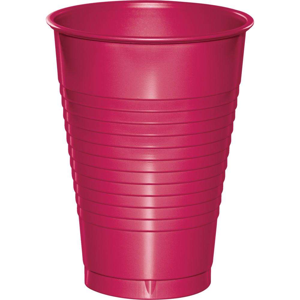 Bright Pink 12oz Plastic Cups | 50ct