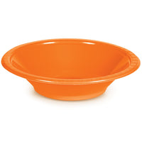 SUNKISSED ORANGE PLASTIC BOWLS 20 CT.