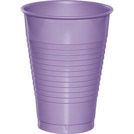 12 OZ. LUSCIOUS LAVENDER PLASTIC CUPS 20 CT. 