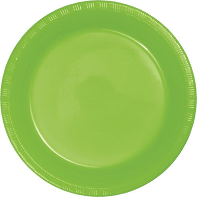 7 in. Fresh Lime Plastic Dessert Plates 20 ct. 