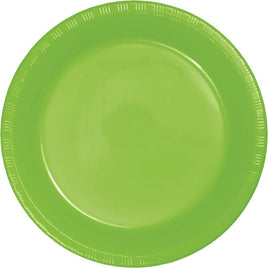 9 in. Fresh Lime Plastic Lunch Plates 20 ct