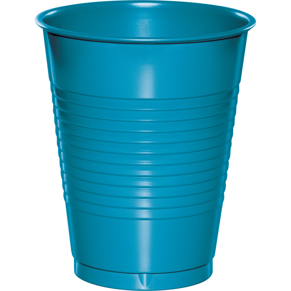 16oz. Turquoise Plastic Cups 20 ct.