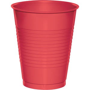 16oz. Coral Plastic Cups 20 ct.